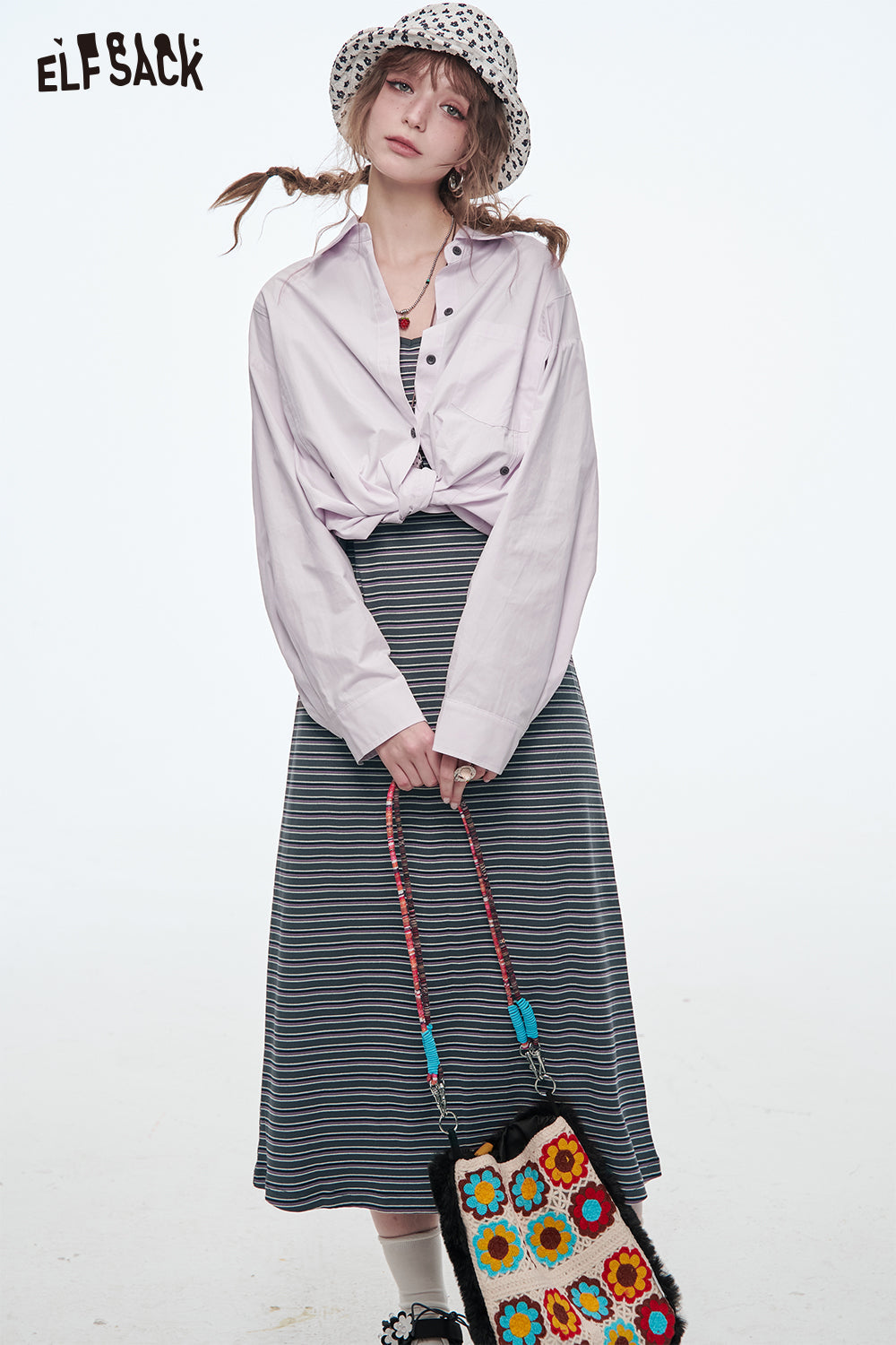 ELFSACK Long Skirt Two-piece Set