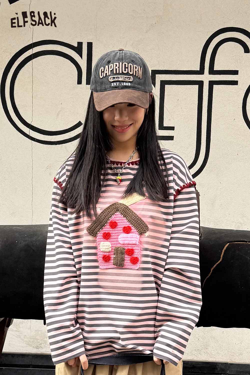 ELFSACK Cute American Vintage Baseball Cap