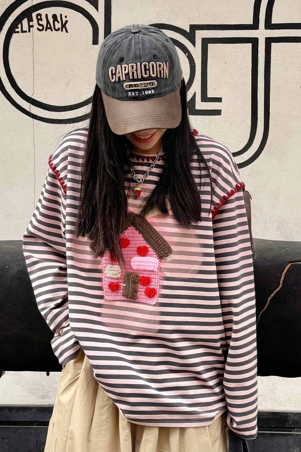 ELFSACK Cute American Vintage Baseball Cap