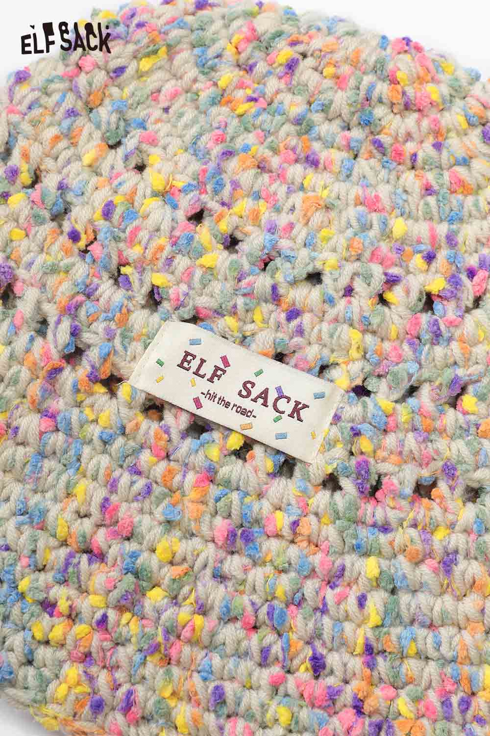 ELFSACK Colorful Fisherman Beanie Korean Warm Fashion Knit Hat