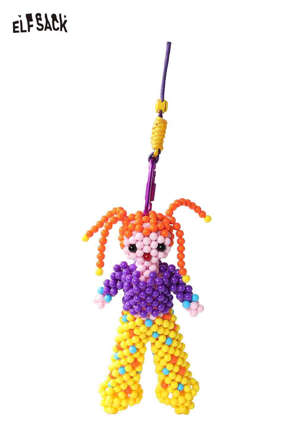 ELFSACK Colorful Whimsical Dopamine Cartoon Bead Doll Keychain