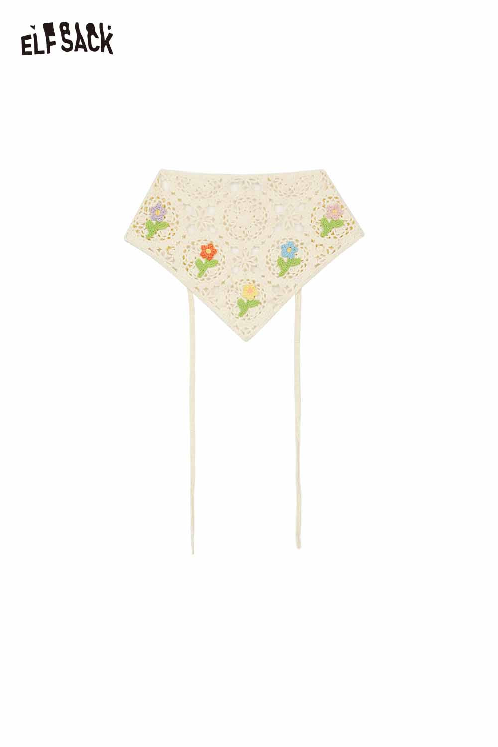 ELFSACK Cotton Crochet Headband Triangle Scarf