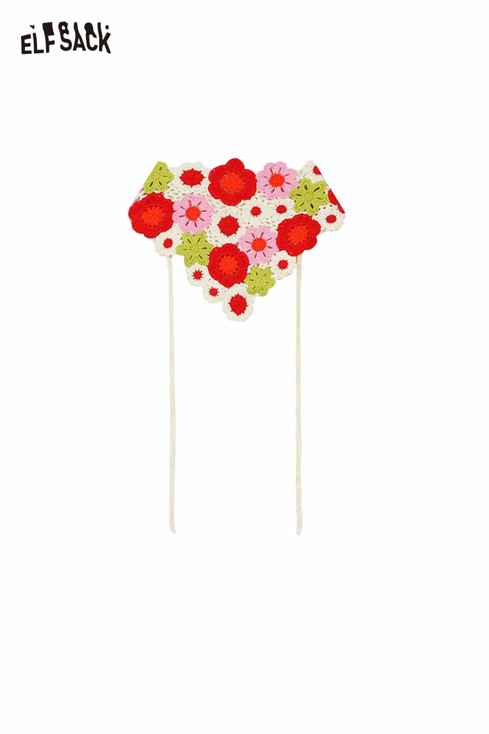 ELFSACK Cotton Crochet Headband Triangle Scarf