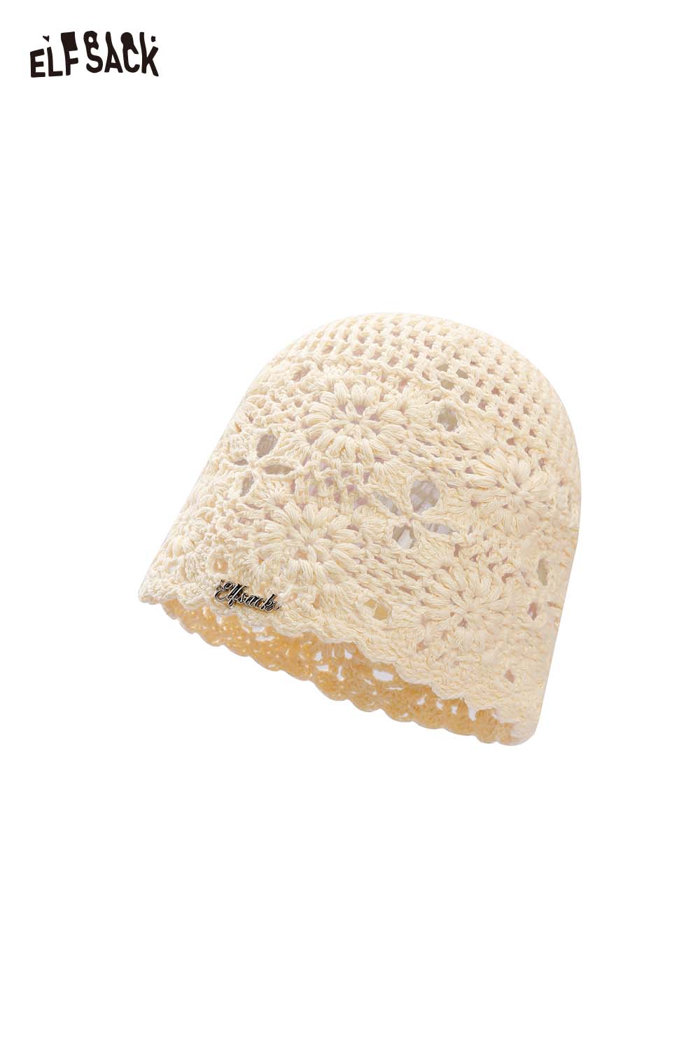 ELFSACK Crochet Knit Slouchy Beanie Retro Fashion Summer Hat