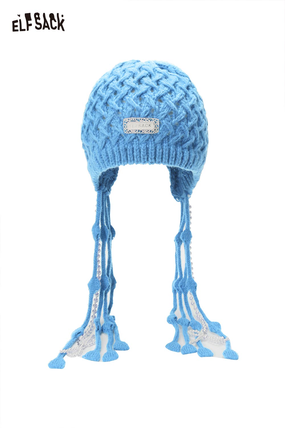 ELFSACK Crocheted Tassels Ear-flap Hat