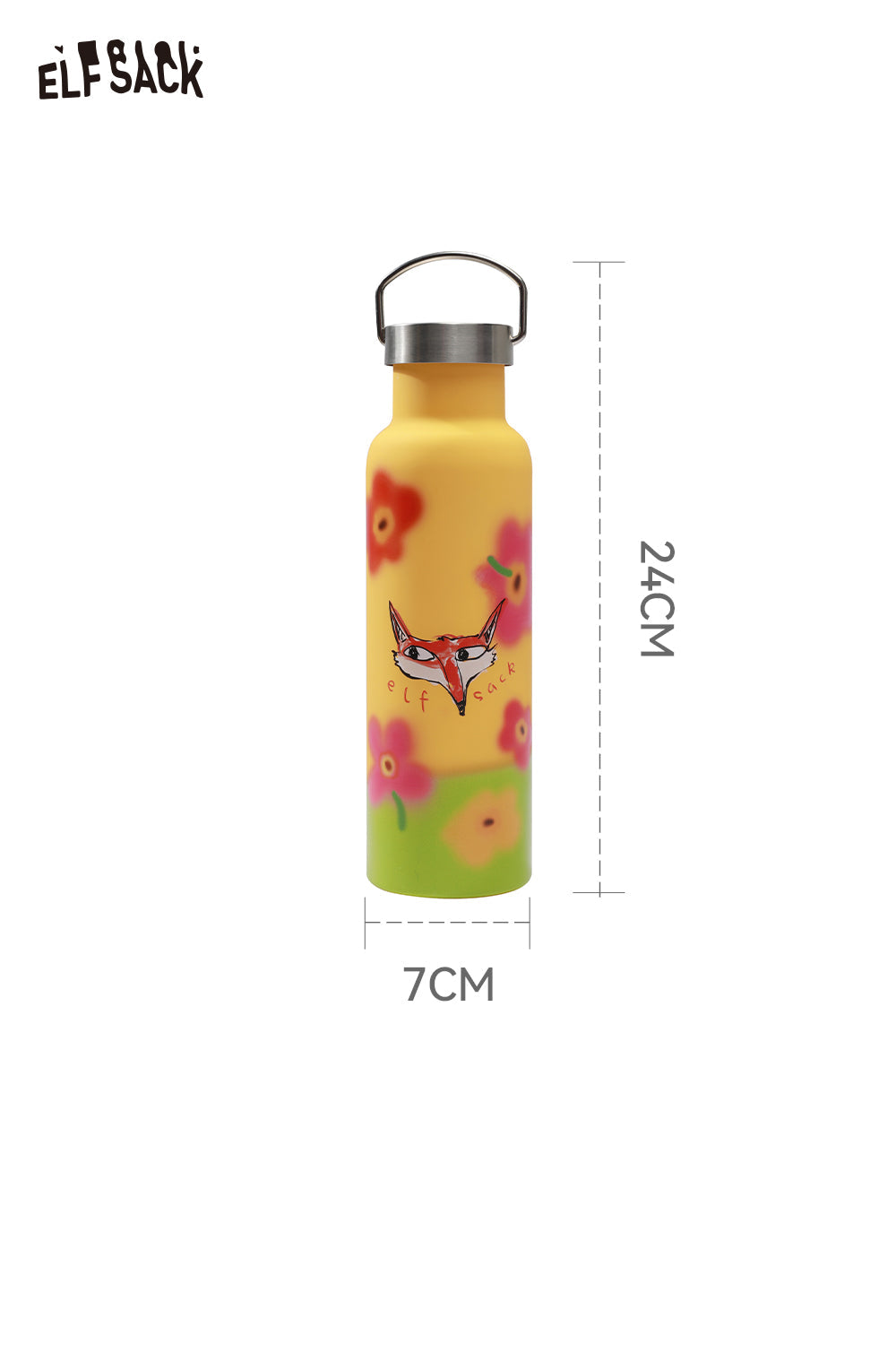 ELFSACK Cute Dopamine Color Block Portable Tumbler
