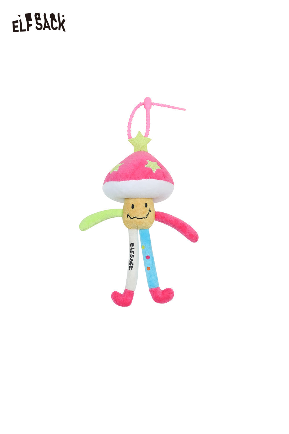 ELFSACK Dopamine Long Leg Mushroom Charm Original Cute Keychain