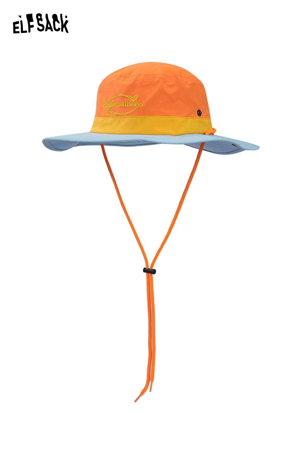 ELFSACK Dopamine Outdoor Climbing Hat Color Block Sun Protection Bucket Hat