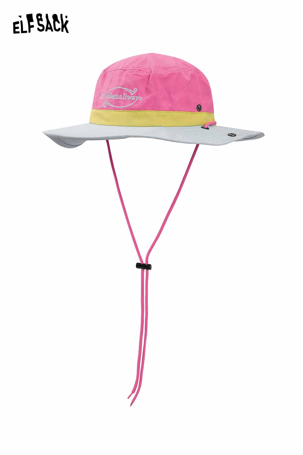 ELFSACK Dopamine Outdoor Climbing Hat Color Block Sun Protection Bucket Hat