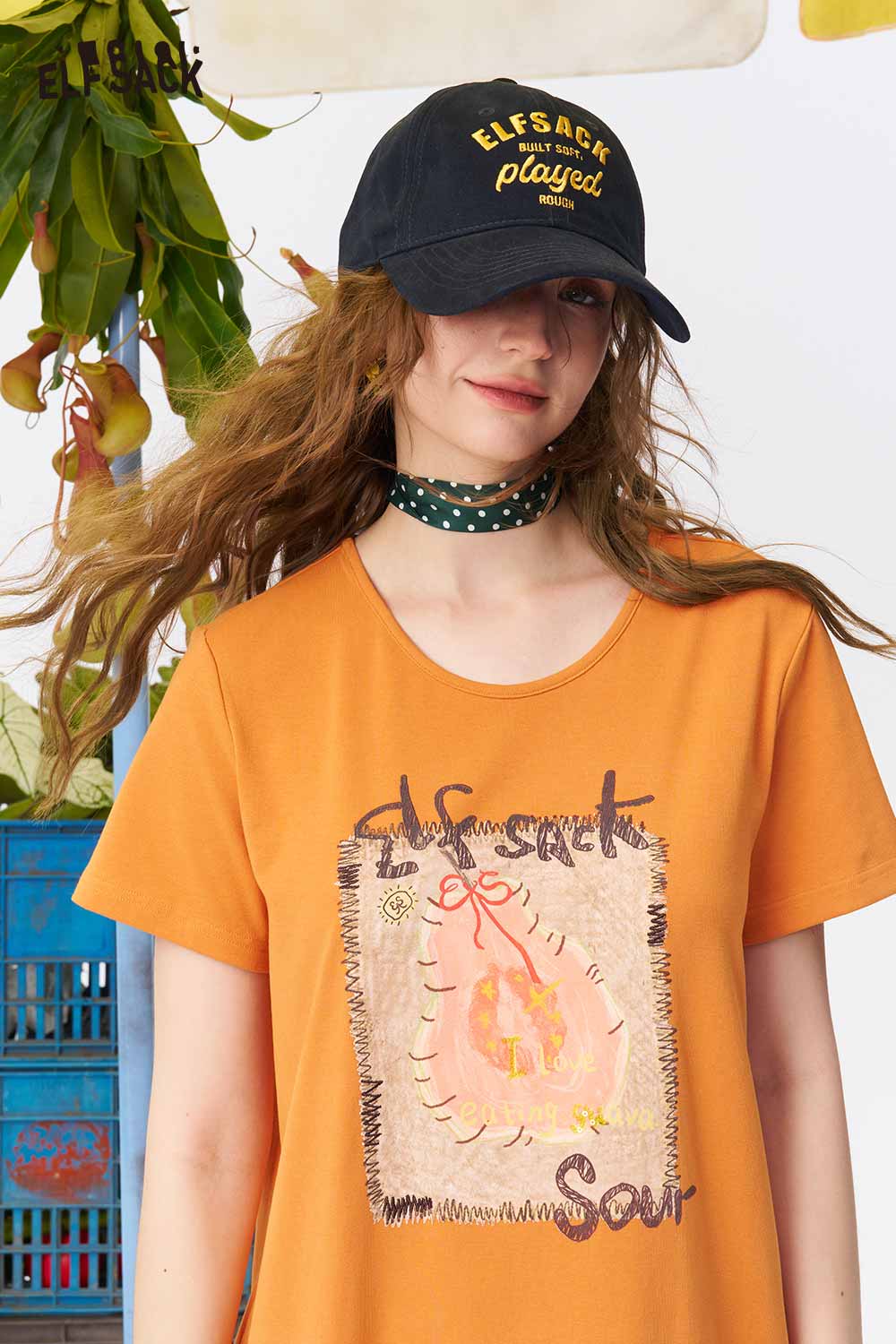 ELFSACK Embroidered Letter Baseball Cap