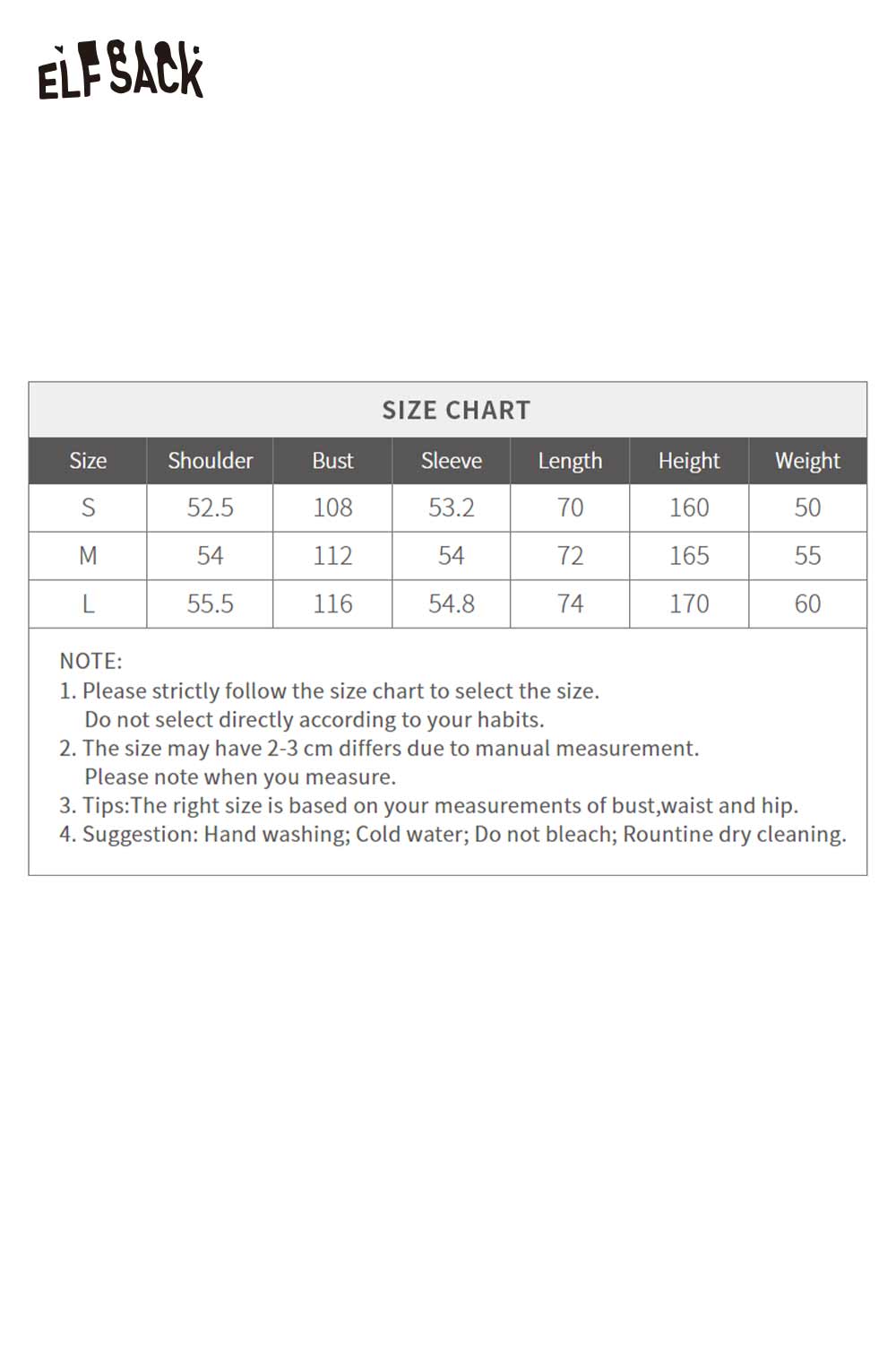 ELFSACK Light Letter Embroidered Solid Colour Shirt