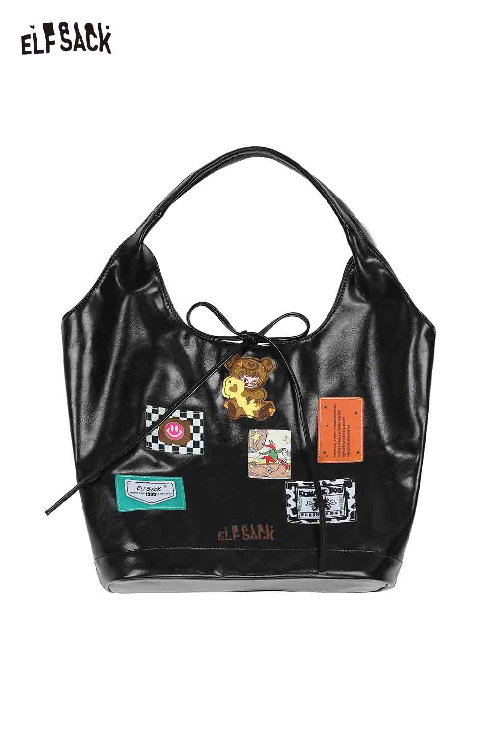 ELFSACK Fashionable Versatile Design Sense Embellished Large Capacity Tote Bag