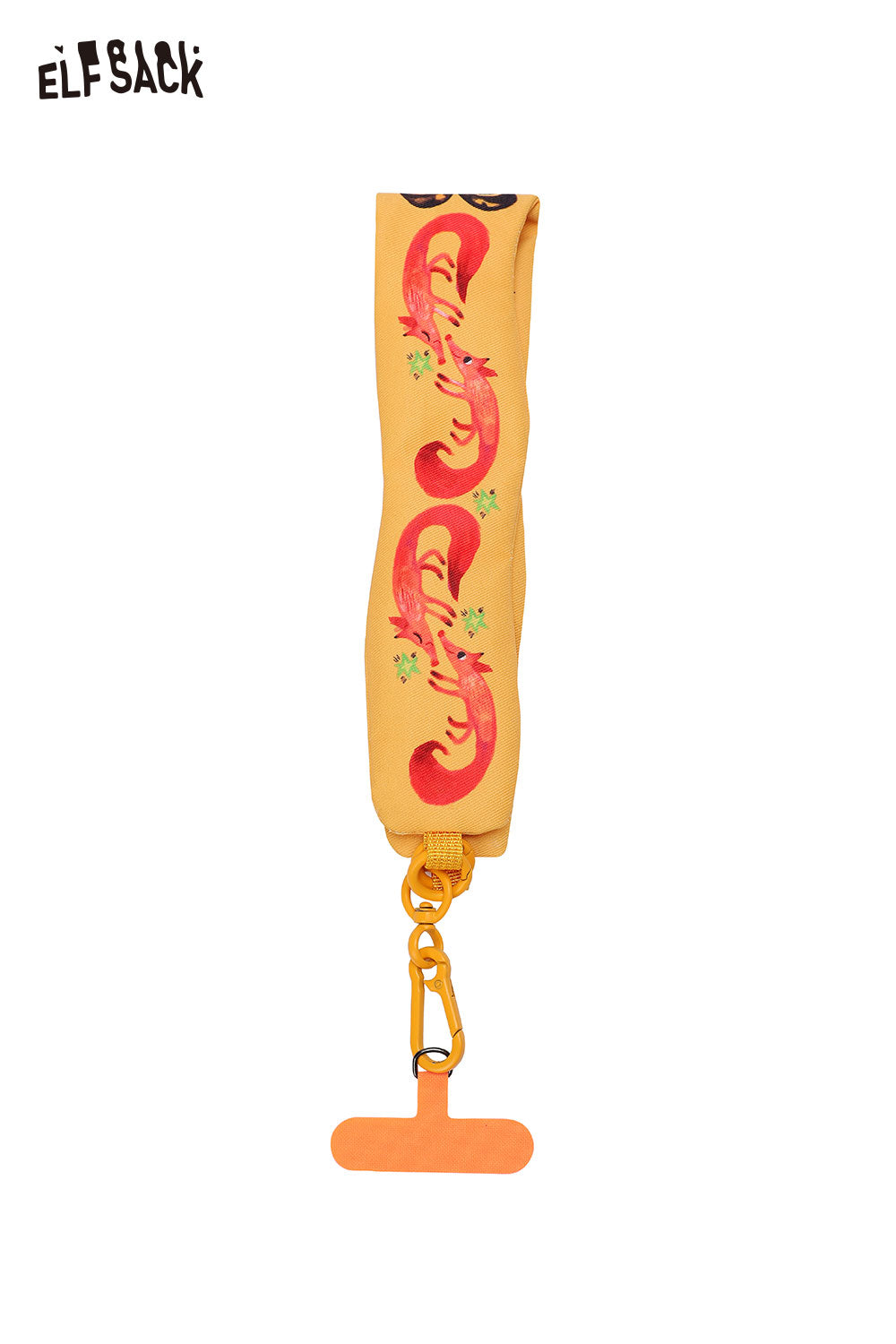 ELFSACK Phone Strap Fox Character Design Contrast Color Tether
