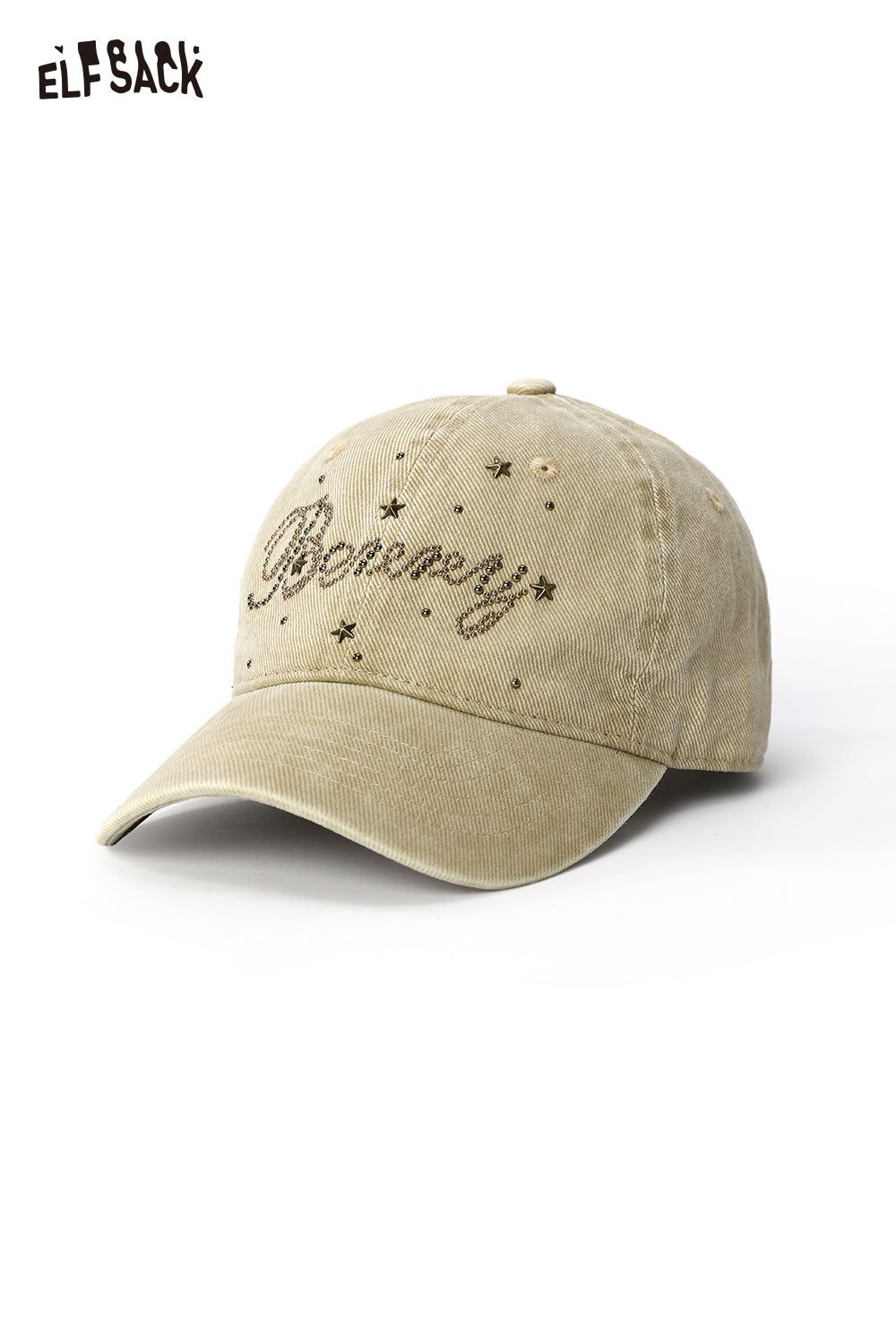 ELFSACK Letter Embroidery Pink Baseball Cap