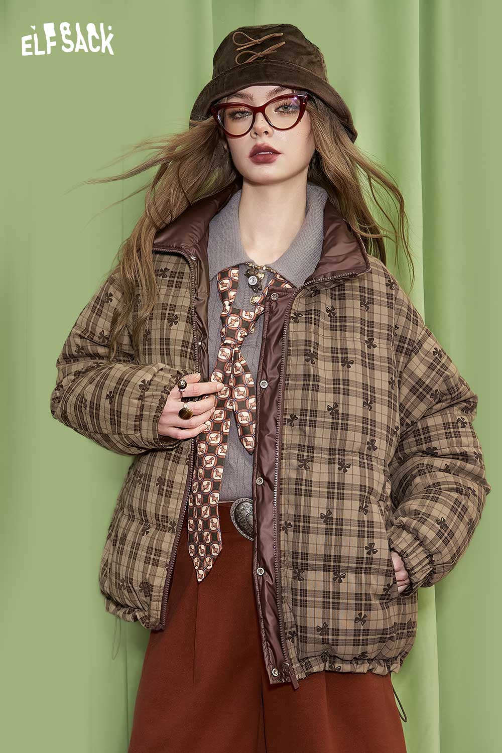 ELFSACK Light Design Reversible Down Jacket