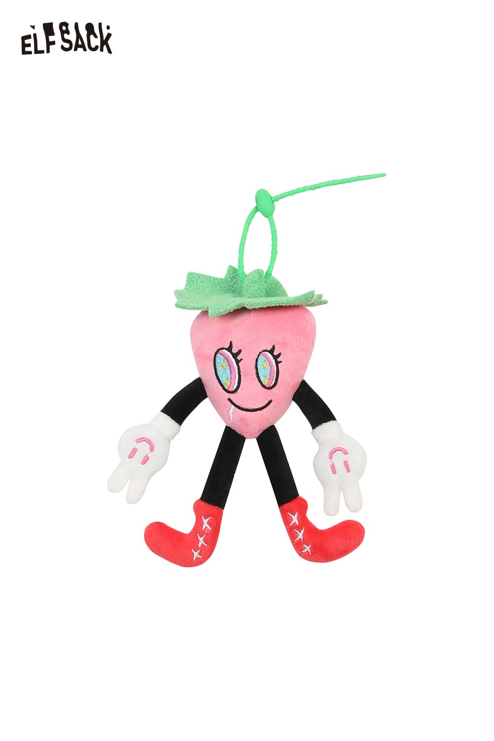 ELFSACK Light Plush Strawberry Decor Cute Bag Charm