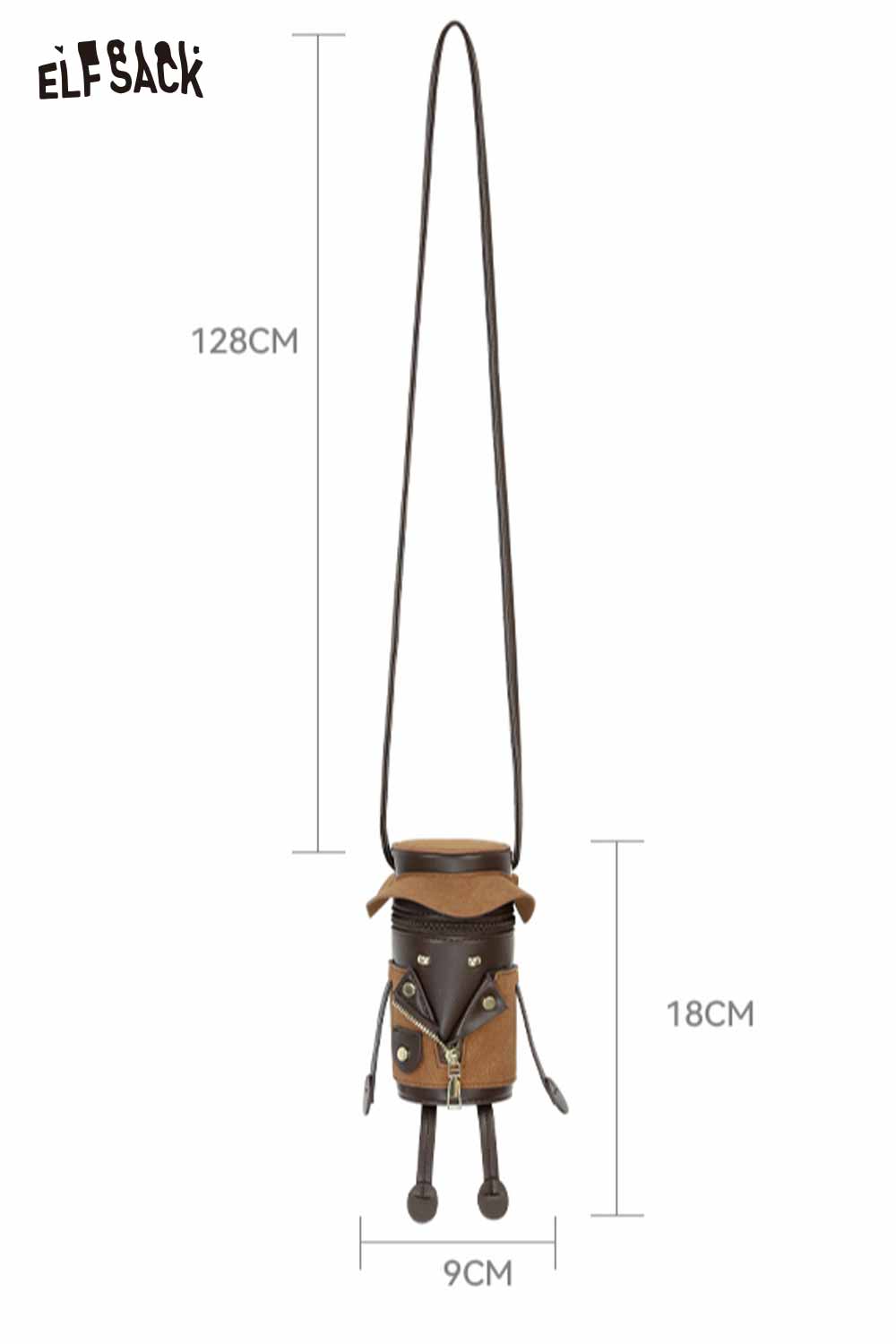 ELFSACK Novelty Hat Design Cylinder Crossbody Bag
