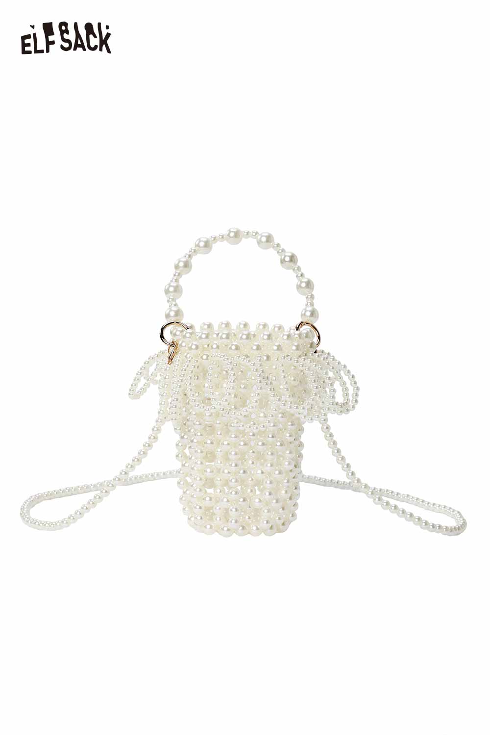 ELFSACK Pearl Beaded Mini Phone Bag