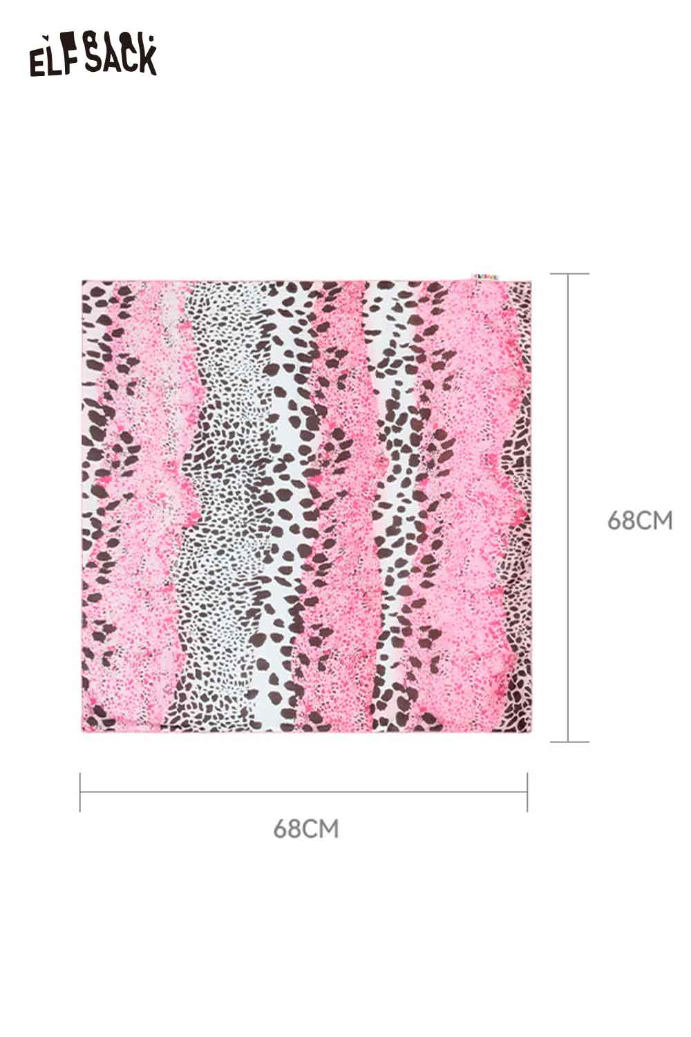 ELFSACK Satin Printed Square Scarf