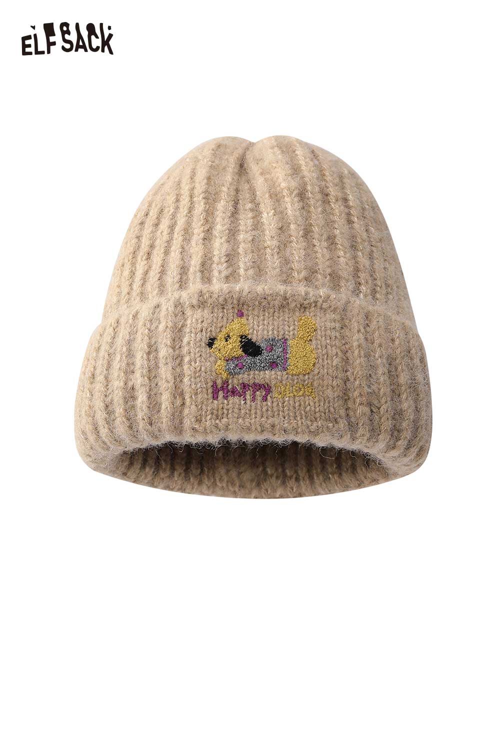 ELFSACK Soft Dog Embroidered Hat Accessory
