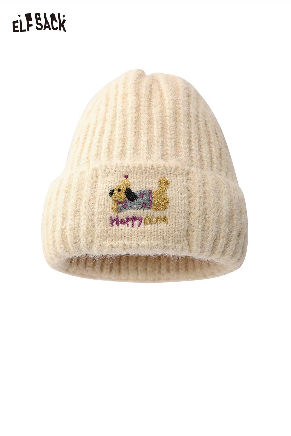 ELFSACK Soft Dog Embroidered Hat Accessory
