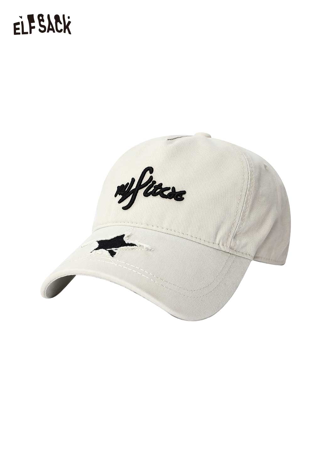 ELFSACK Star Patch Letter Embroidery Baseball Cap