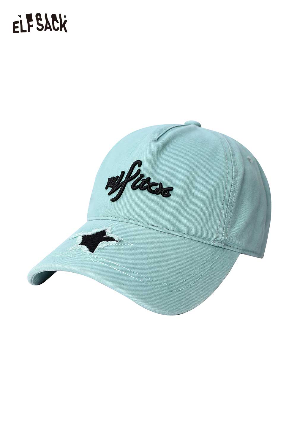 ELFSACK Star Patch Letter Embroidery Baseball Cap