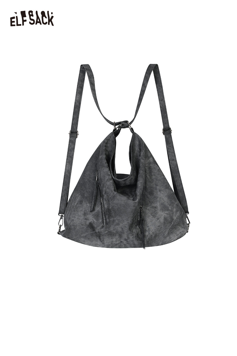 ELFSACK Vintage Large Capacity Crossbody Backpack Tote Bag