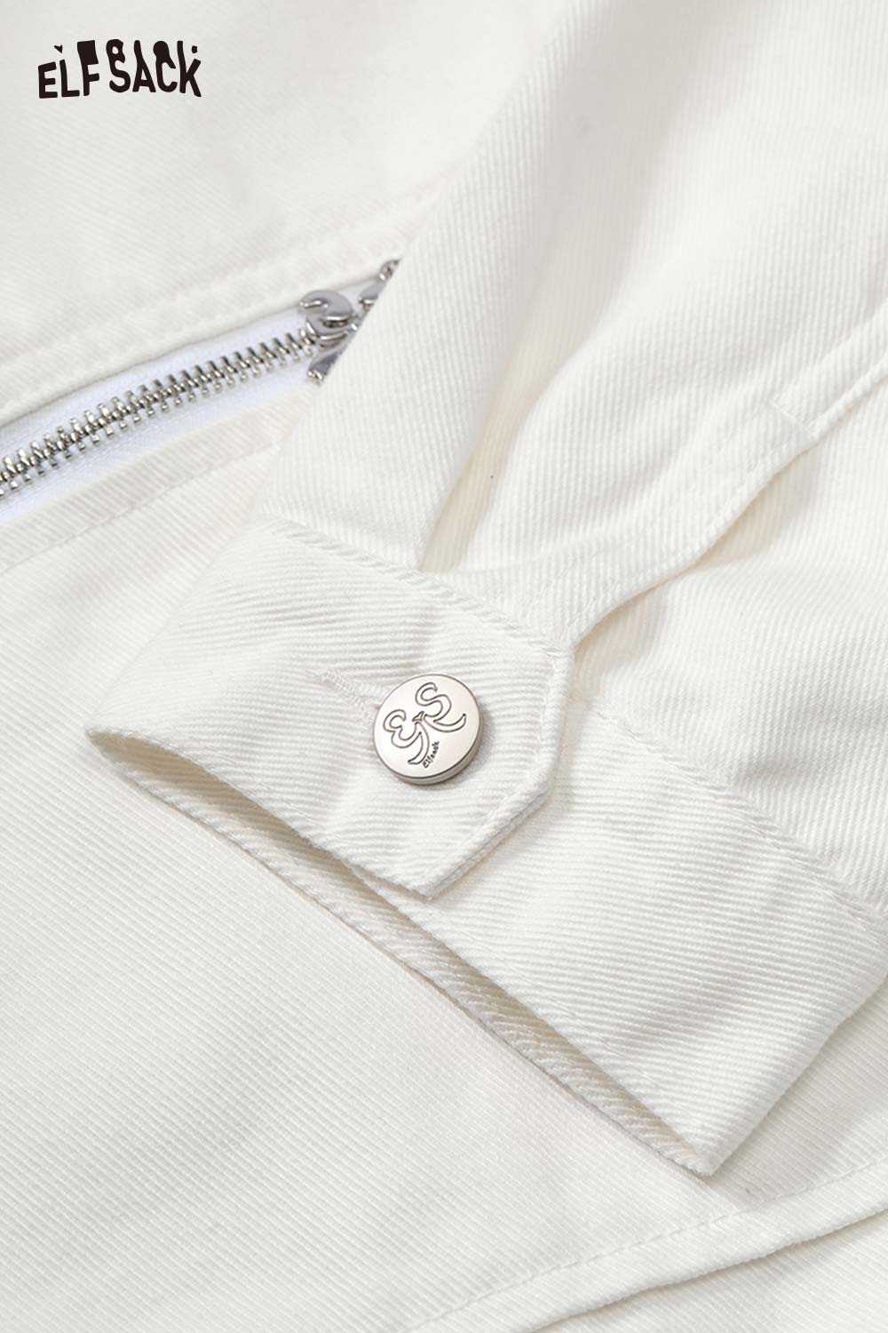 ELFSACK Streetwear Casual Oversized Jacket with Vintage Style