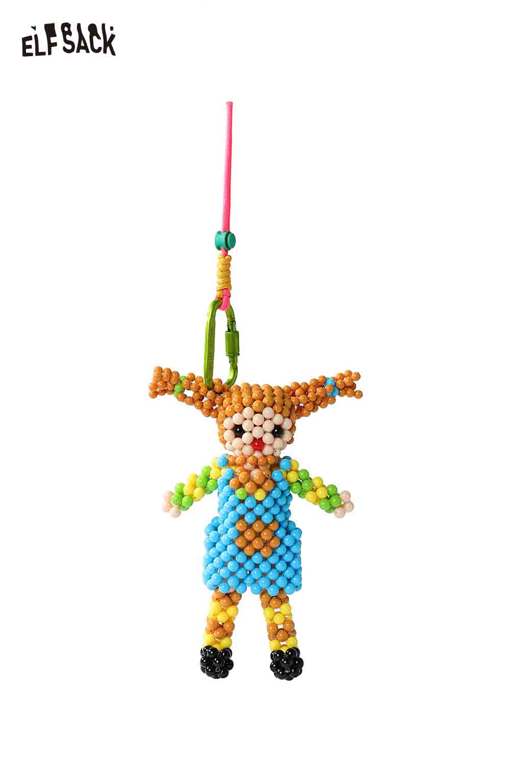 ELFSACK Whimsical Dopamine Cartoon Bead Doll Keychain