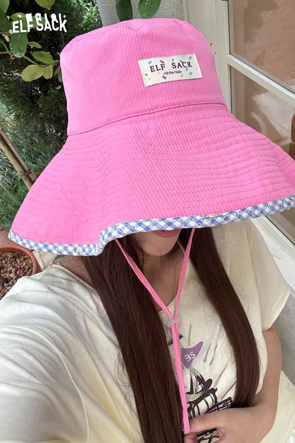 ELFSACK Women's Reversible Wide Brim Sun Hat